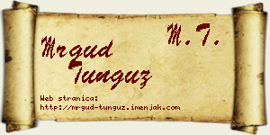 Mrgud Tunguz vizit kartica
